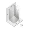 NEW TRENDY Kabina przyścienna AVEXA GOLD SHINE 90x100x200 EXK-2133/EXK-2103 POLSKA PRODUKCJA